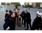 استقرار زائران دانشگاهی مراسم وداع و تشییع رهبر شهید انقلاب از استان‌های همدان و کهگیلویه و بویراحمد در دانشگاه علامه طباطبائی