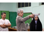 بازدید رئیس دانشگاه علامه طباطبائی از تمرین تیم منتخب تیراندازی دختران و پسران