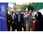 پرچم جمهوری اسلامی ایران در دانشگاه علامه طباطبائی به اهتزاز درآمد