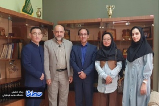 بازدید پژوهشگر برجستۀ آکادمی علوم اجتماعی چین از دانشکدۀ ادبیات فارسی و زبان‌های خارجی و بازدید از گروه زبان چینی