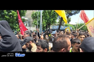 قاب اول: مردم در انتظار رسیدن شهدا