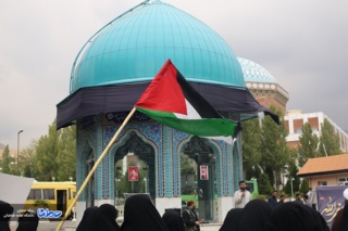 گزارش تصویری از تجمع ضدصهیونیستی دانشگاه علامه طباطبایی