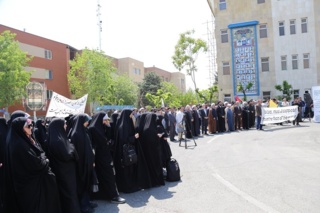 تجمع دانشگاهیان دانشگاه علامه طباطبائی در حمایت از مردم مظلوم غزه