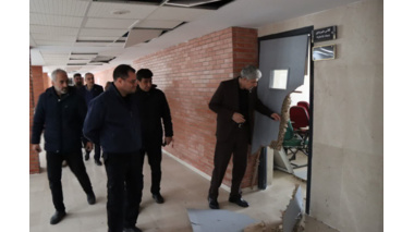 بازدید میدانی هیئت‌رئیسه دانشگاه علامه طباطبائی از بخش‌های آسیب‌دیده دانشگاه در اثر جنگ